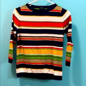 Lightweight Talbots Striped Sweater